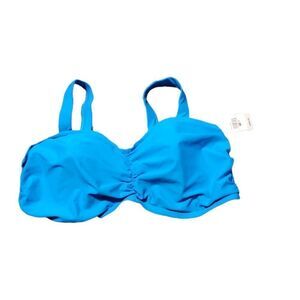 𝅺ASHLEY Stewart PLUS SIZE size 18 blue bikini top